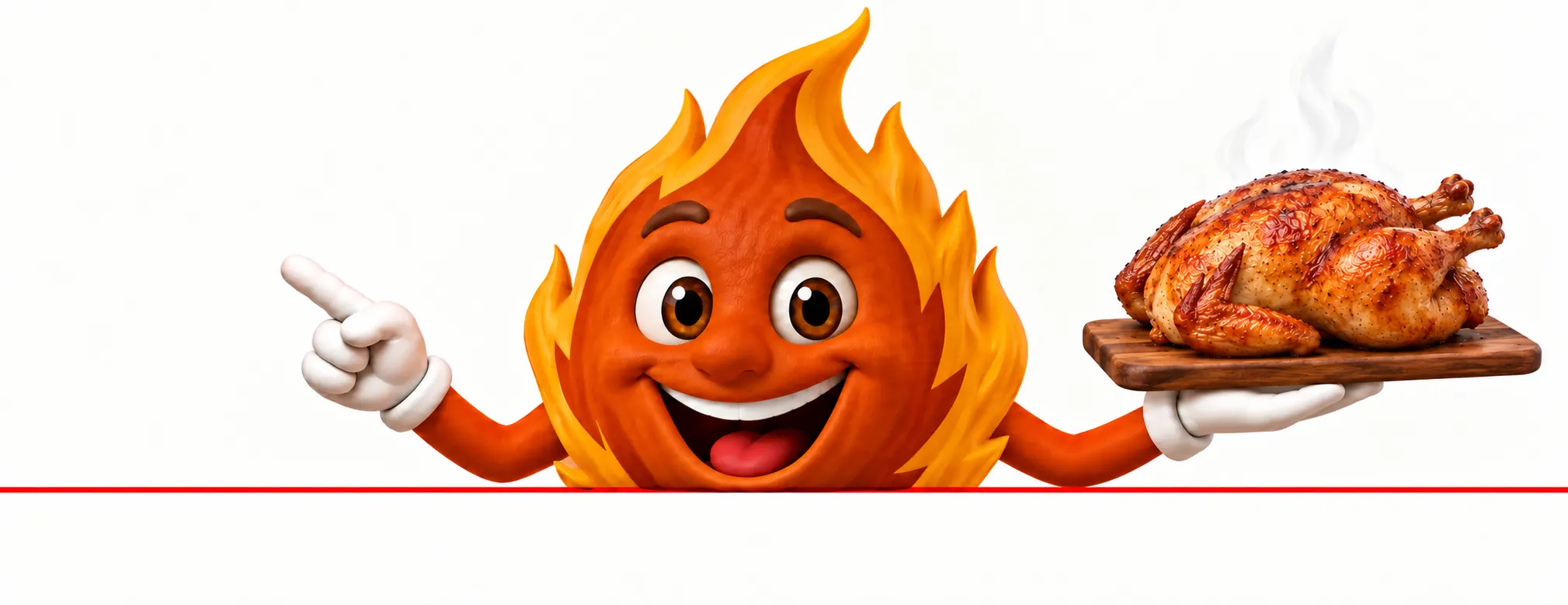 AGNI presenta el menú con un pollo entero recién asado sobre una tabla