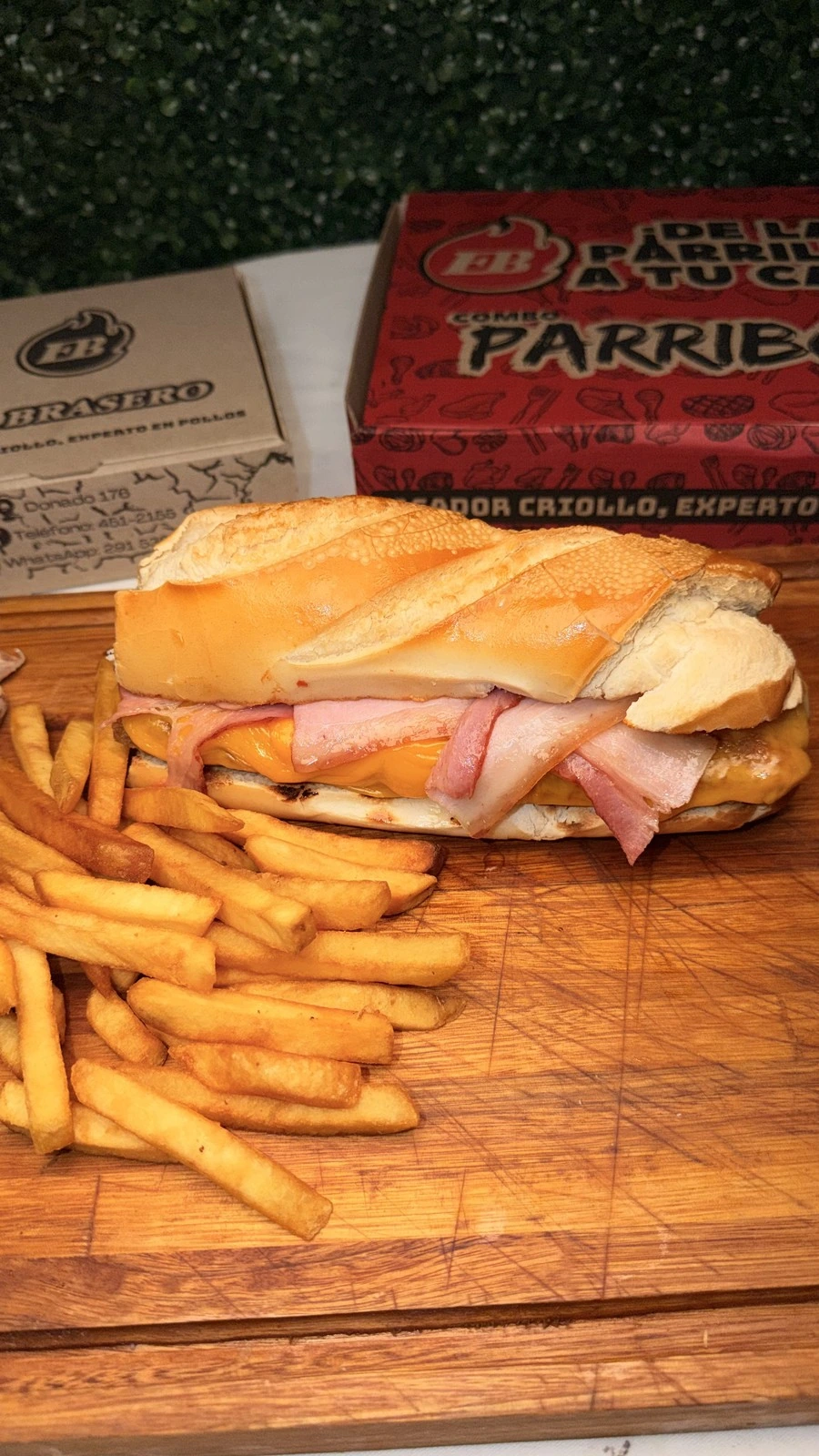 Sándwich Milanesa bacon de El Brasero